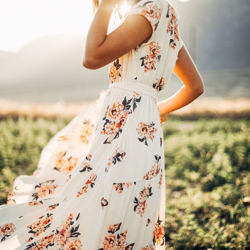 NWT Free People All I Got Floral Boho Maxi Dress